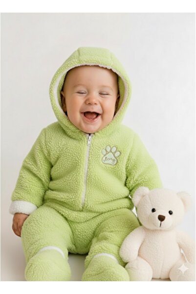 balbeybi Wellsoft Plush Baby Jumpsuit, Winter Hooded ,Girl/Boy