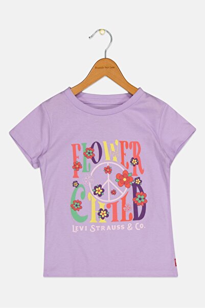 Levi's Toddlers Girl Short Sleeve Graphic Print T-Shirt, Lavender