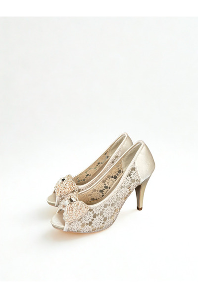 NEALDİN Satin Women's Evening Dress Shoes