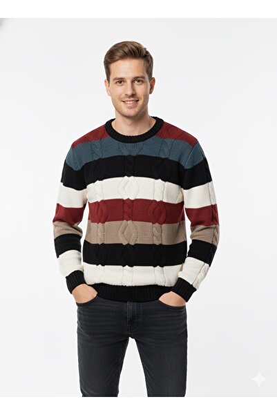 ModaPlaza Pulover pentru bărbați guler rotund 722