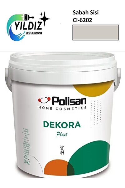 Polisan Dekora Plast Ekonomik Fiyatlı İç Cephe Duvar Boyası 10 Kg Sabah Sisi