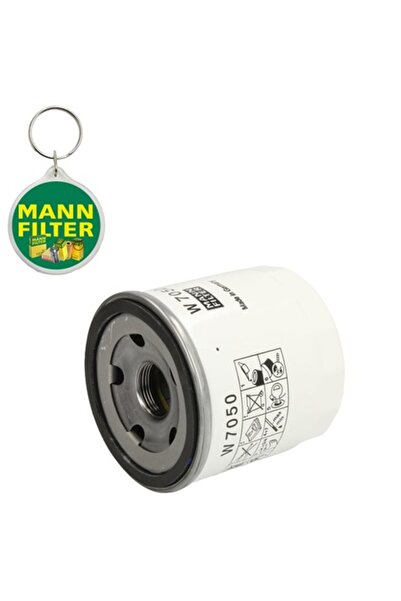 Mann-Filter Filtru de ulei compatibil cu Citroën Jumper, Fiat Ducato, Ford Mondeo V + breloc