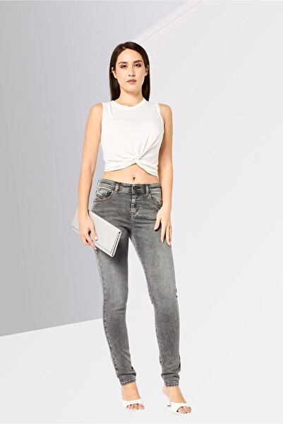 Diesel Women 2017 Slandy Super Skinny Fit Washed Stretchable Jeans, Grey