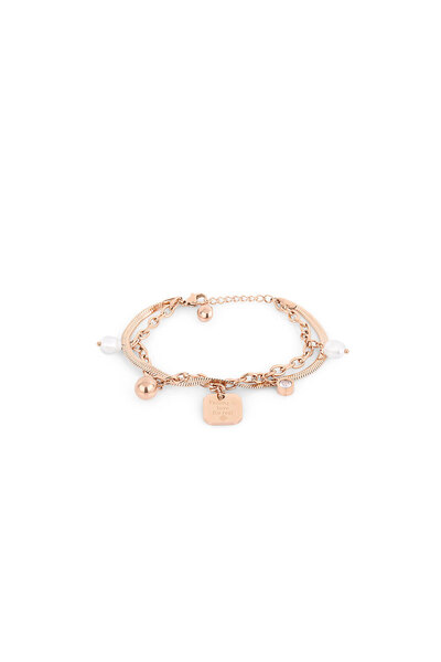 Freelook Bratara auriu rose, Freelook, pentru dama, din otel inoxidabil, FRJ.3.3042-4