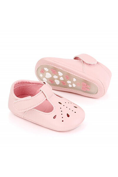 BebeNou Pantofi roz pentru bebeluși cu buline decupate MBd2489-2-p13