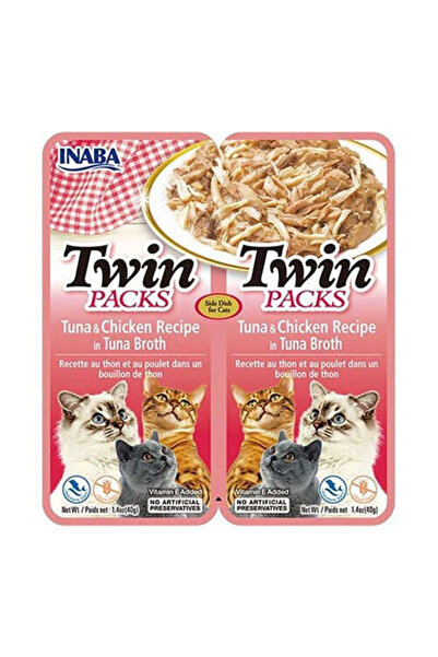 Genel Markalar Inaba CiaoTwin Packs Ton Balıklı ve Tavuklu Kedi Çorbası 2X40 Gr