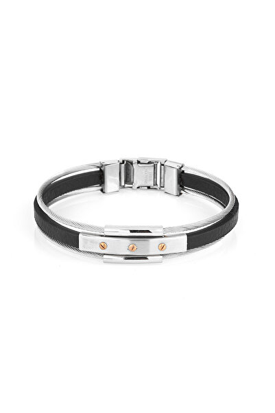 SANTA BARBARA POLO Bratara argintie, Santa Barbara Polo, pentru barbati, din otel inoxidabil, SBJ.6.2050-1