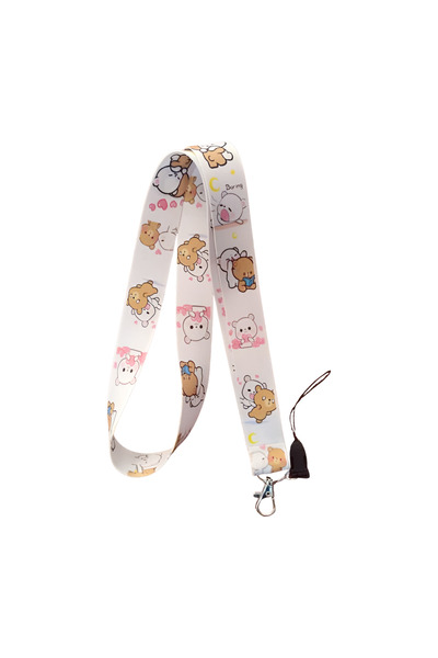 Ankara Üniforma حبل تعليق للرقبة على شكل دببة لطيفة وحزام للهاتف (حامل بطاقات...