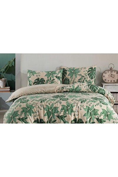 SHome طقم غطاء لحاف مزدوج من القطن بنسبة 100% مقاس 200 × 220 سم - نمط حديث با...