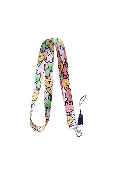 Ankara Üniforma حبل تعليق للرقبة على شكل دببة لطيفة وحزام للهاتف (حامل بطاقات...