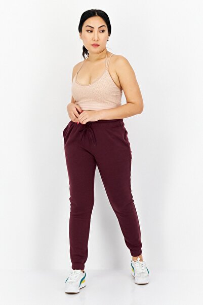 Fit Collective Women Regular Fit Solid Jogger Pants, Dark Purple