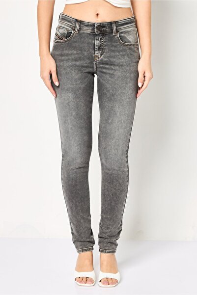 Diesel Women 2017 Slandy Super Skinny Fit Washed Stretchable Jeans, Grey