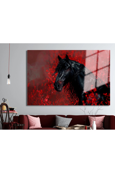 bestablo renk katan detaylar BLACK HORSE CAM TABLO