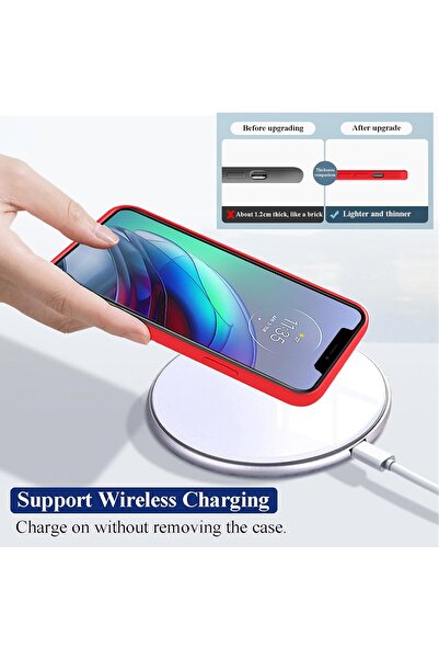 Flippy Protective Case, Flippy, for Xiaomi 14, Liquid Silicone, Wireless Charging, Red