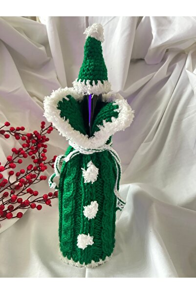 NapaDesignArt Noel Baba Şişe Kılıfı , Şarap Şişesi Kılıfı , Yılbaşı Süsü, Yıl...