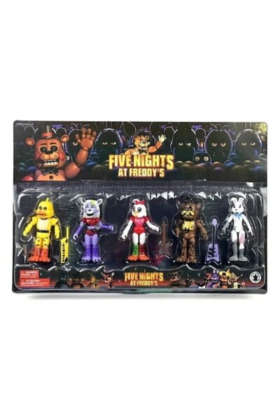 MASHASHOP set of 5 Freddy figurines, multicolor, 11 cm