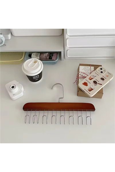 MİMOZA PARK 8-Piece Metal Bag Jewelry Shawl Tie Hanger Multi-Purpose Organizer
