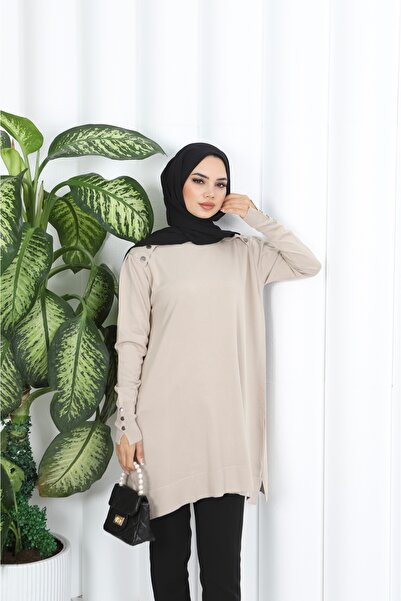 NİSUM MODA Venice Tunic with Button Detail