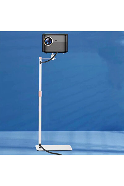 Coverzone 130cm Projektör Standı Metal Gövdeli, Gimbal Tip, 5kg Taşıma, Ayarlanabilir Teleskopik Tripod | TY08
