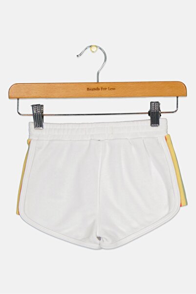 Levi's Toddlers Girl Brand Logo Knit Shorts, White