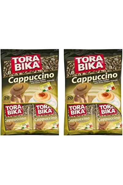 TORA BIKA قهوة تورابيكا كابتشينو سريعة التحضير، 20 كيسًا، 500 غرام لكل كيس (عبوة من قطعتين)