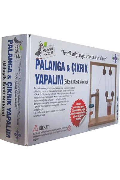 Genel Markalar Palanga Ve Çıkrık Yapalım Deney Seti - Ahşap Makara (Bileşik B...