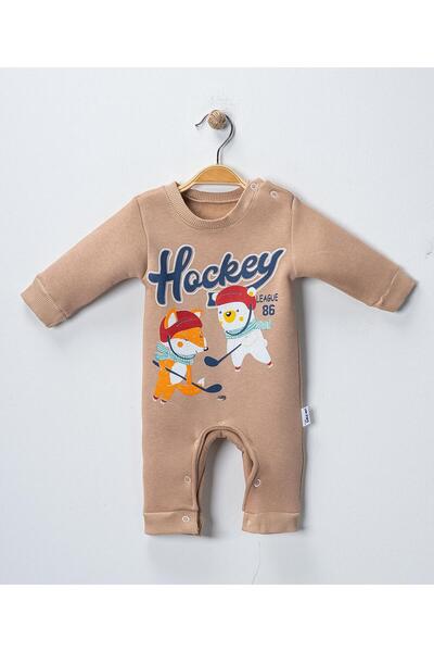 mandalinsbaby Printed Winter Baby Boy Jumpsuit