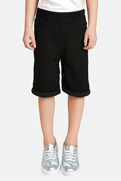 Levi's Kids Girl Plain Denim Shorts, Black