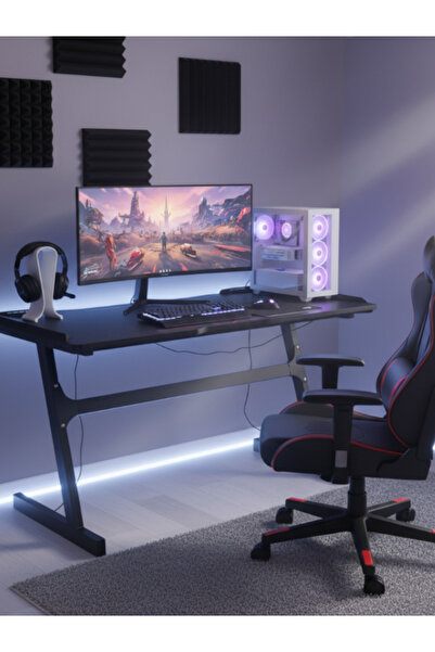 BEC5 Modern LED Gaming Desk - 120x60 cm