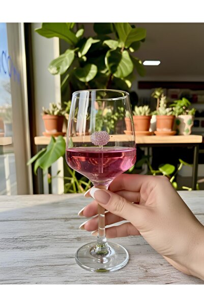 Arsglass Şık Kalp Figürlü Şampanya Kadehi El Yapımı Kristal Kalp Figürü Kadeh Bardağı