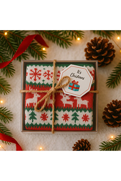 ALASEREN Коледен подарък в кутия от ацетат – цветни зимни чорапи в стилна опаковка 🎁