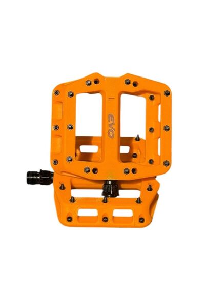 Evo Turuncu Plastik Rulmanlı Platform Çivili Bisiklet Pedalı