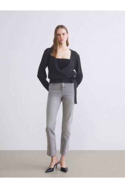 LC Waikiki Double Breasted Collar Women's Knitwear Sweater