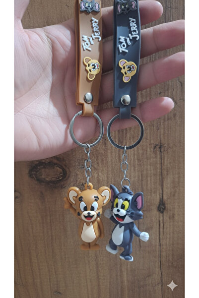 DAYZEN JEWELRY Tom Ve Jerry ( 1 Adet ) 3d Silikon Anahtarlık, Hediye&sevgili ...