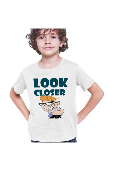 OEM Tricou Copii Baieti Laboratorul lui Dexter Look Closer