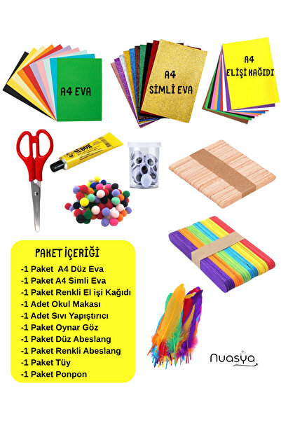 Nuasya Kreş Anasınıfı Anaokulu Okul Kırtasiye Seti Okula Dönüş Seti Etkinlik ...