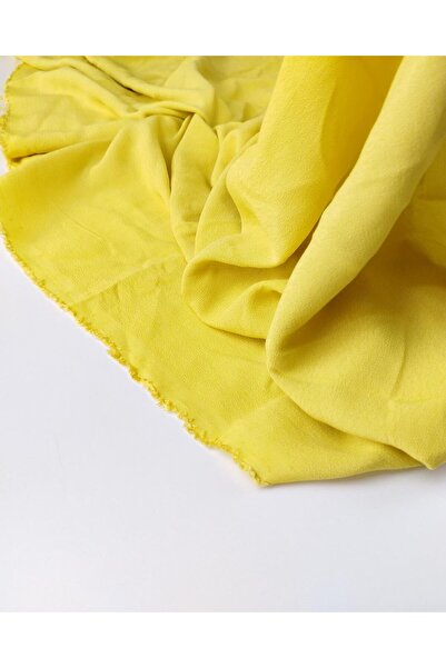 Kumaş Parça Crepon în culoare galbenă (lățime 130 cm x lungime 180 cm)