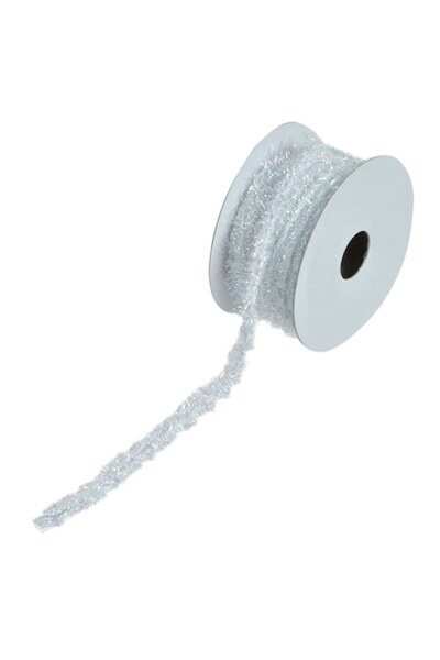 ANTBRO Panglică decorativă argintie pentru brad de Crăciun, South Perfect Decor, 5 m