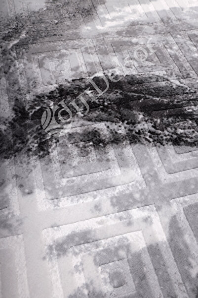 Dijidekor Χαλί KAROBİ με κρόσσια ΑΝΘΡΑΚΙΤΙΚΟ Σβήσιμο 80x150