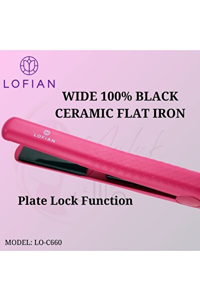 LOFIAN Ceramic Hair Straightener 1.25” Wide Plate, 480°F (Model LO-C660)