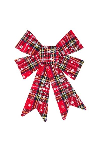 ANTBRO Στολίδι χριστουγεννιάτικου δέντρου, κόκκινο με νιφάδες χιονιού, South ...