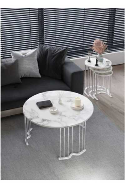 Nokta Sehpa Home YUVARLAK SET ORTA SEHPA ZİGON