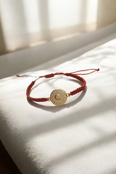 henahera accessory Kadın İmitasyon Altın Kuyumcu Model Makrome Örme Bileklik