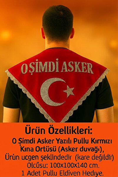 kırtasiye avm „Sada je vojnik“ Napisano Henna veo sa šljokicama Crveni (Vojni...