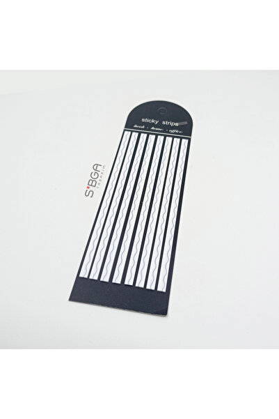 sibga tasarım Premium Purple Striped Long Strip Transparent Post-It Post-It Note. Bookmark 160 Sheets