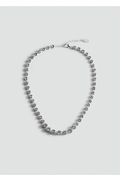 MANGO Woman Kristal taşlı kolye