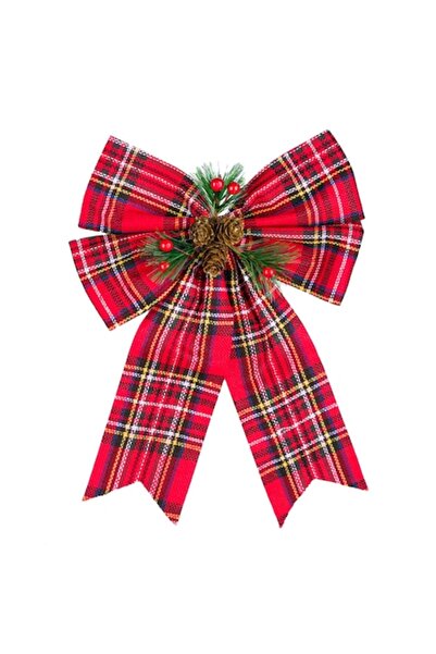 ANTBRO Ornament de Crăciun pentru brad cu crengi de pin și conuri, South Perf...