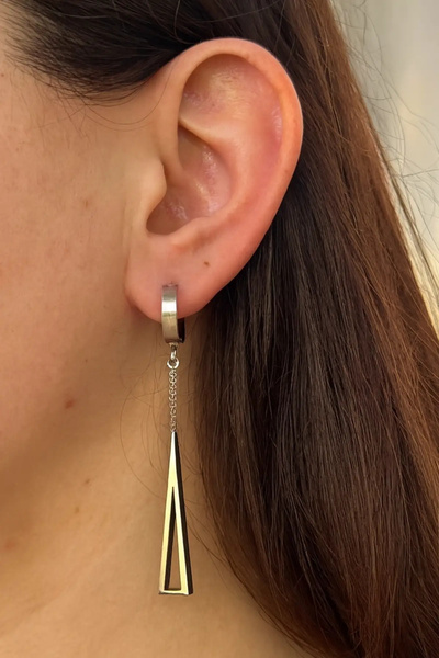 MODA Dangle Steel Earrings