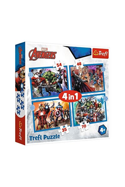 Vardem PUZZLE-34386 The Avengers 4IN1 Puzzle