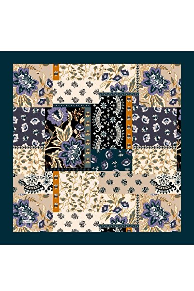 AFVENTE Φλοράλ μοτίβο βαμβακερό κασκόλ από βαμβάκι